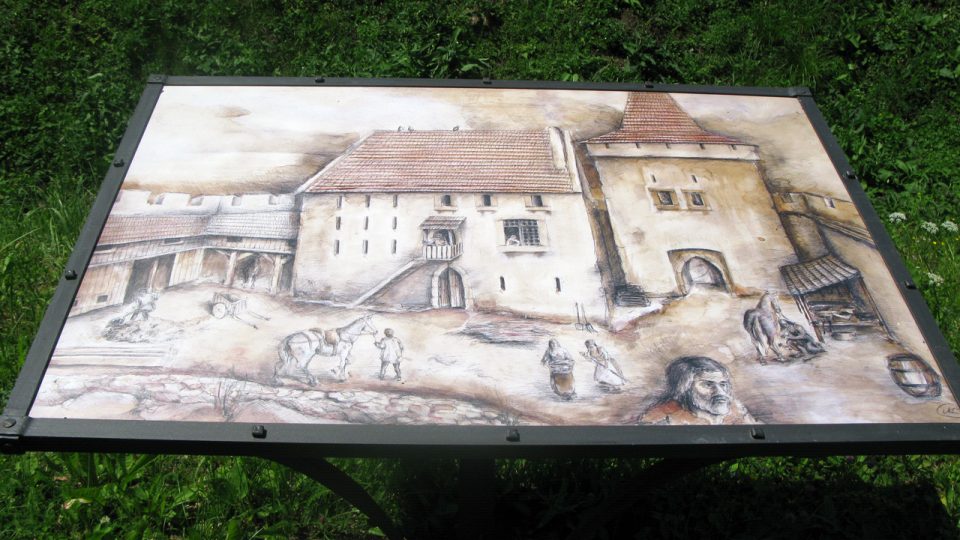 Hrad Pořešín v červenci 2015 