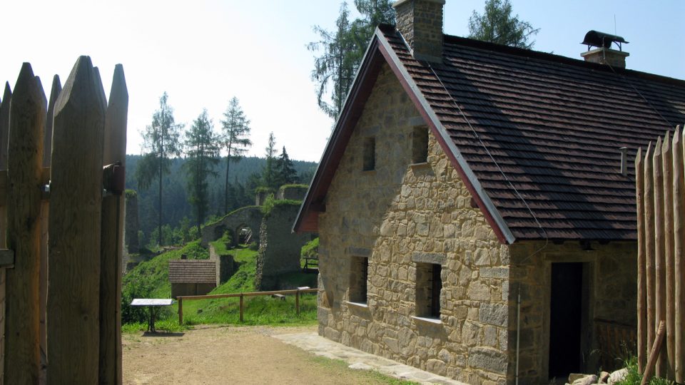 Hrad Pořešín v červenci 2015 