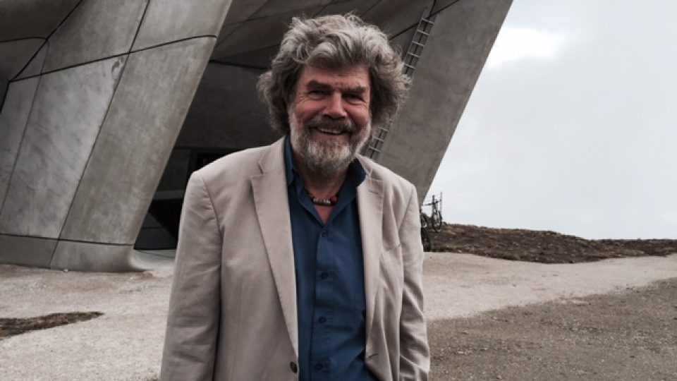 Horolezec Reinhold Messner u nově otevřeného horského muzea na vrcholu Kronplatzu v Jižním Tyrolsku