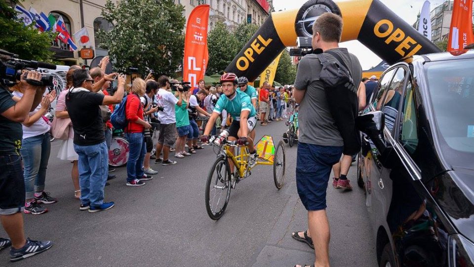 Roman Šejna na startu Opel Handy Cyklo Maratonu 