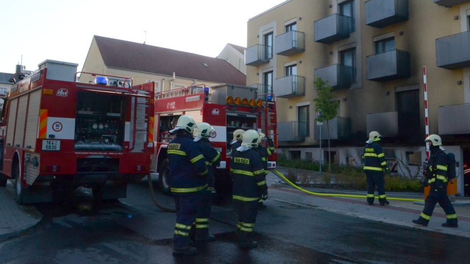  Požár hotelových garáží ve Františkových Lázních