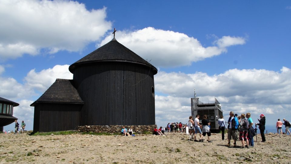 Dřevěná kaple, nejstarší stavba na Sněžce