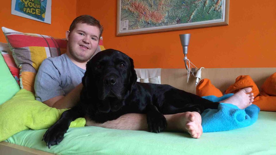 17letý Honza a jeho asistenční pes Sony