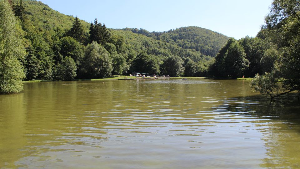 Dolní Žleb - rybník a venkovní koupaliště