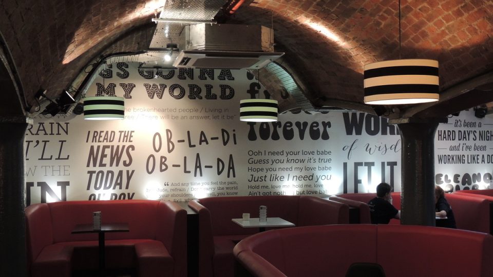 Expozice interaktivního muzea Beatles Story v anglickém Liverpoolu