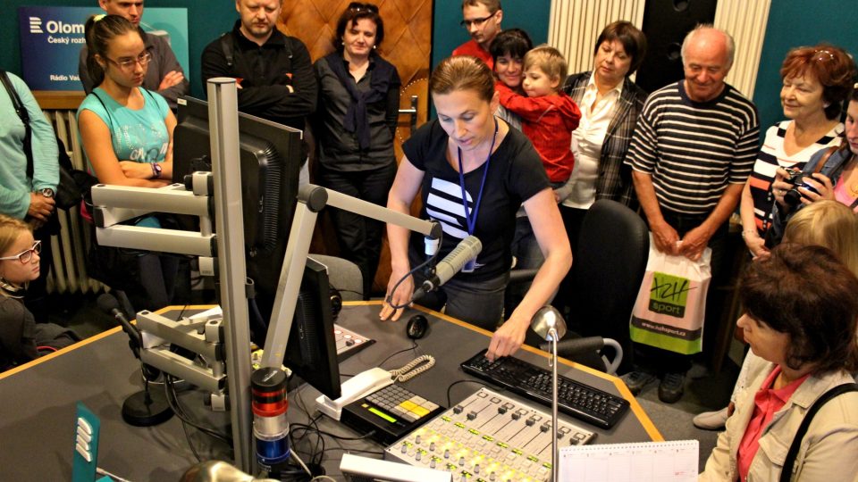 Ve vysílacím studiu s moderátorkou Ditou Vojnarovou