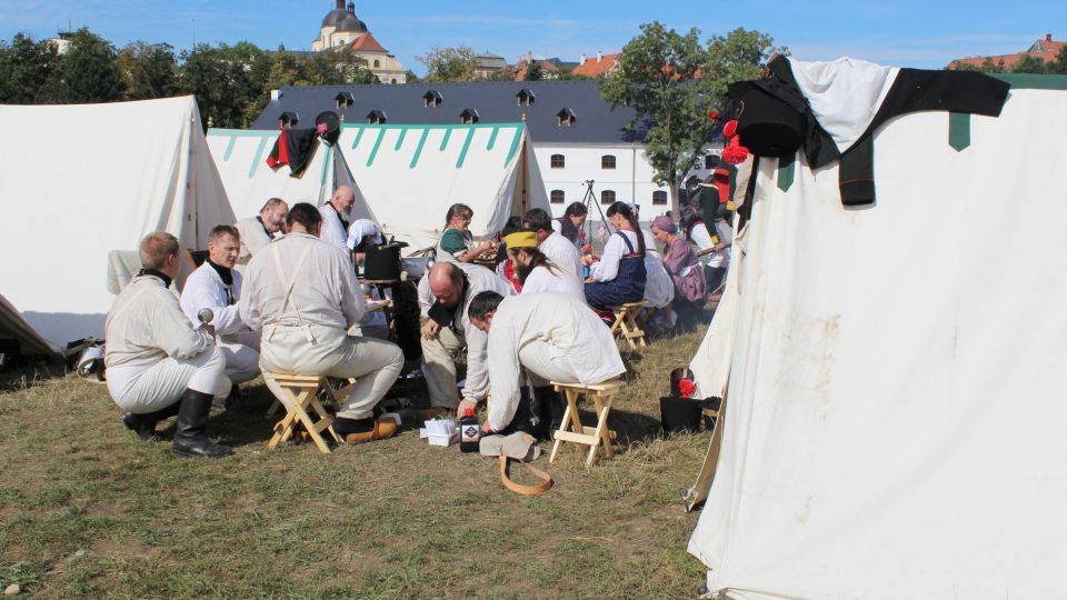 Vojensko-historický festival Olmütz 1813 - vojenské ležení