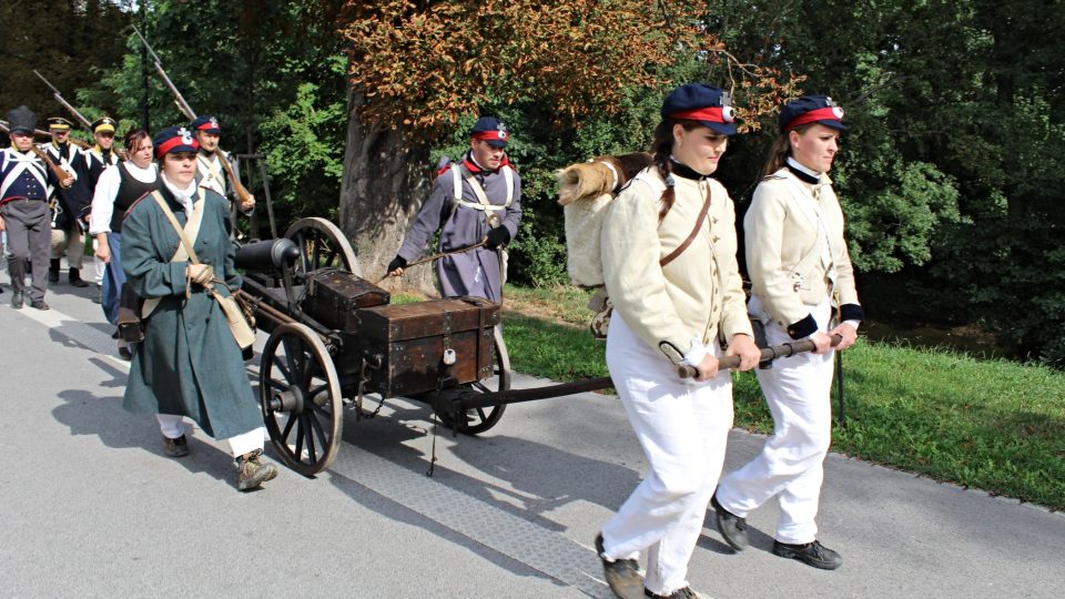 Vojensko-historický festival Olmütz 1813 - pochod Olomoucí