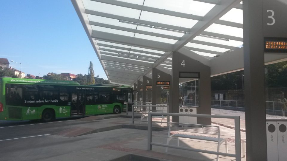 Autobusové nádraží v Litoměřicích po rekonstrukci