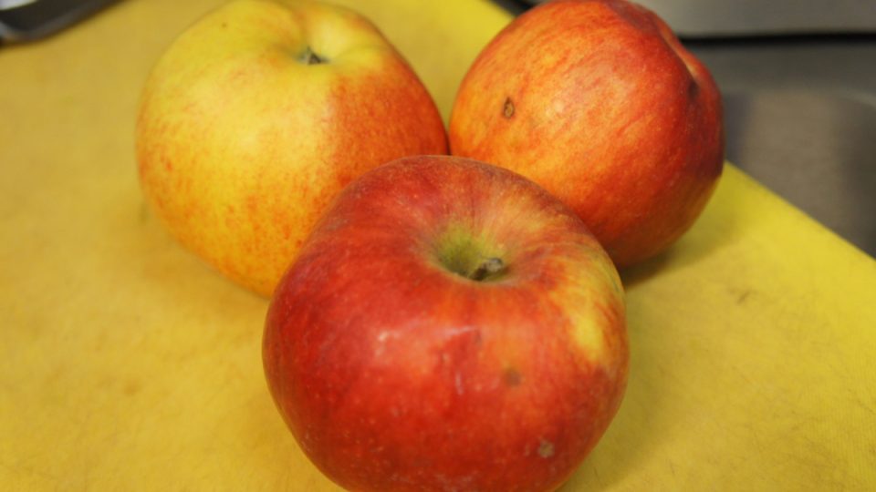 Základem jsou sladká jablka nebo jiné sezónní ovoce