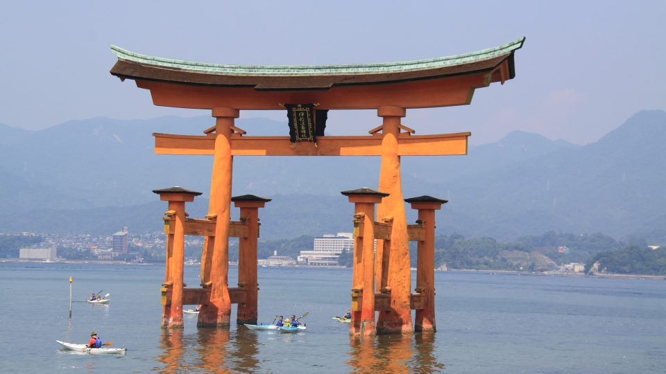 Šintoistická svatyně Icukušima. Nejfotogeničtější památka Japonska