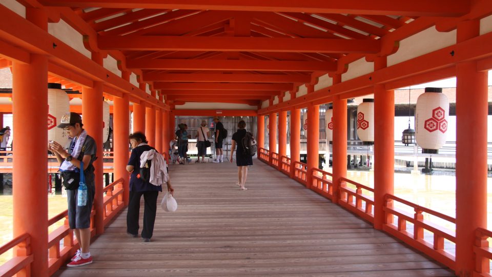 Šintoistická svatyně Icukušima. Nejfotogeničtější památka Japonska