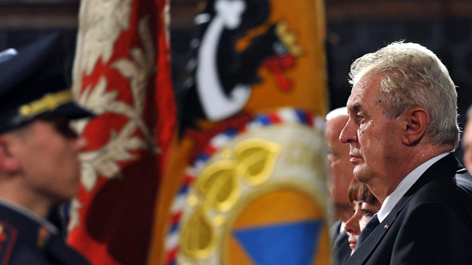 Prezident Miloš Zeman předal státní vyznamenání