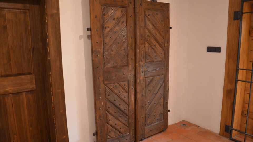 Původní vstupní dveře do viničního domku