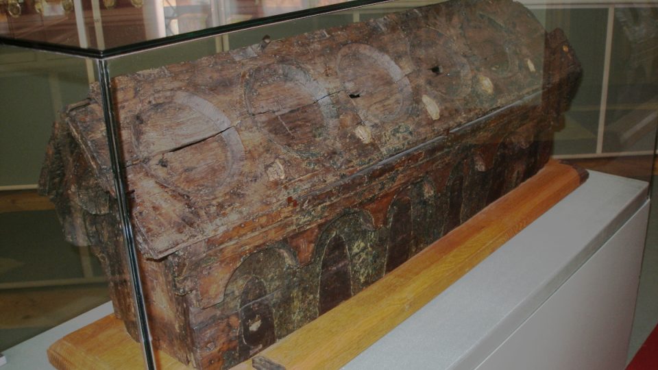 Původní schránka relikvíáře sv. Maura