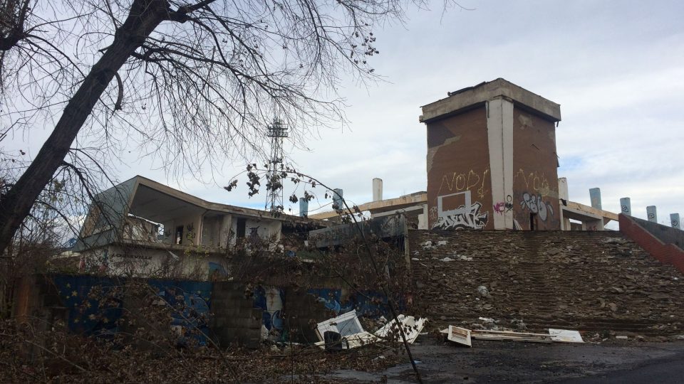 Zimní stadion v Teplicích - demolice