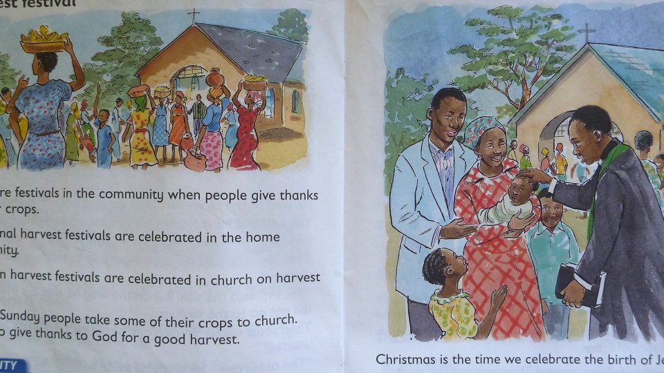 Z této učebnice se učí děti v Jižním Súdánu anglicky