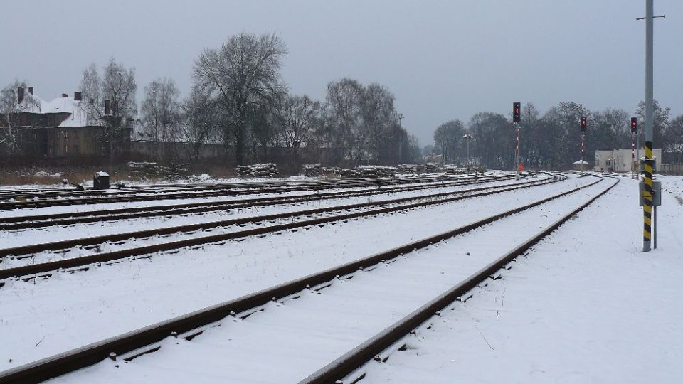 Výjezd z českolipského železničního nádraží