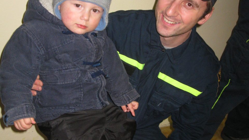 Jeden z nejmladších hasičů