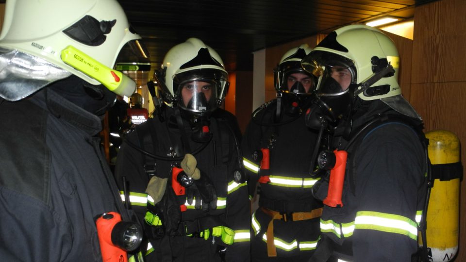 Cvičení záchranářů v hotelu Thermal