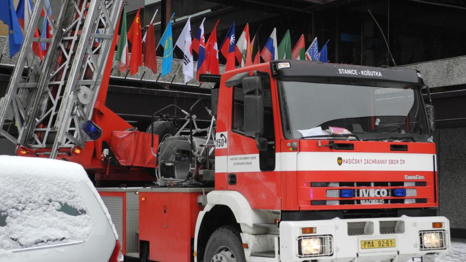 Cvičení záchranářů v hotelu Thermal