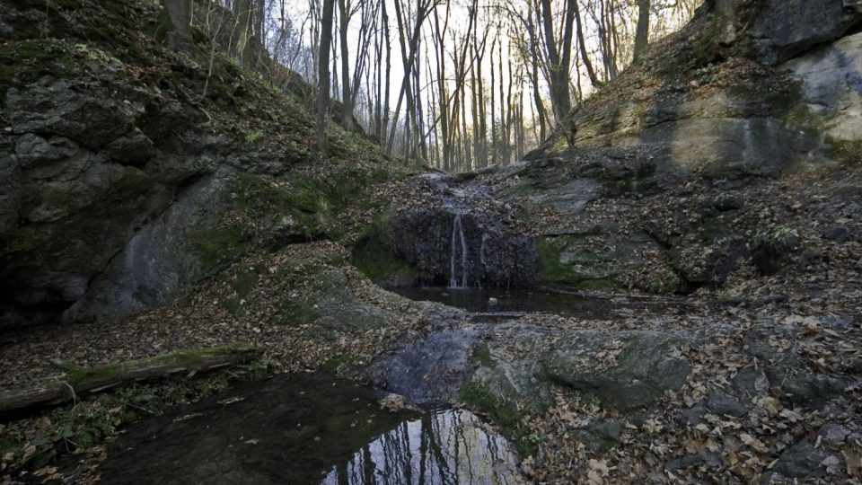 Bubovické vodopády na podzim