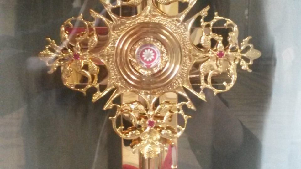 Relikviář s kapkou krve svatého Jana Pavla II.