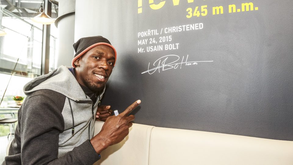 Ostravská vyhlídka má slavného kmotra – nejrychlejšího sprintera světa Usaina Bolta