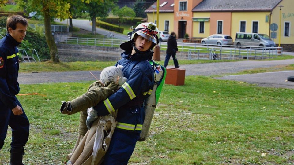 Na soutěži disciplíny TFA v obci Bystřec v říjnu 2015