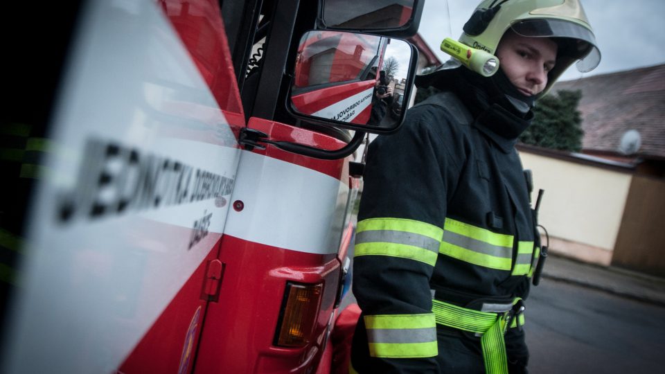 Člen zásahové jednotky SDH Dašice Ondřej Zvolenský