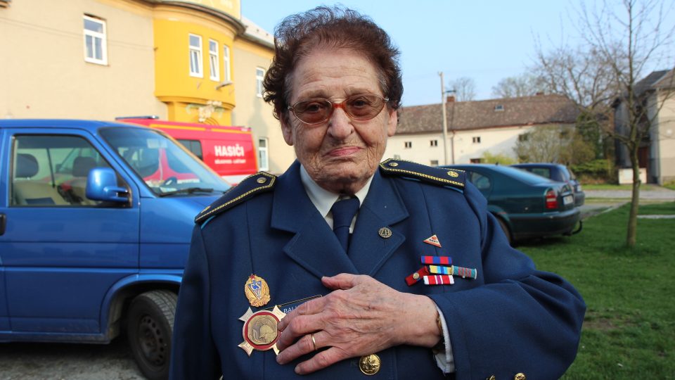 Marie Balutová, hasička - seniorka