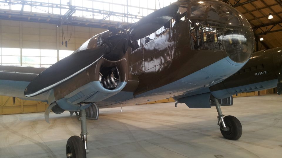 Bombardér Siebel, areál Staré Aerovky v Letňanech