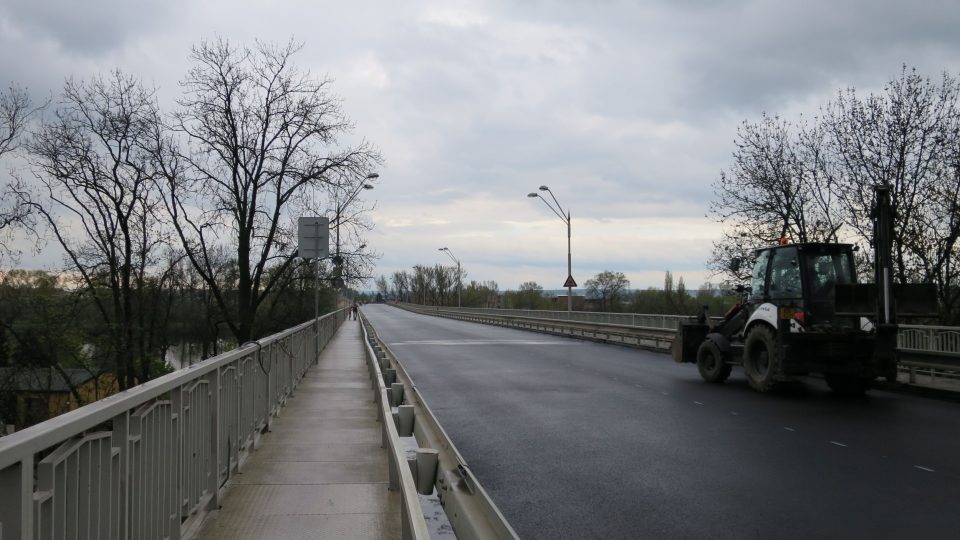 Tyršův most v Litoměřicích - kontrola