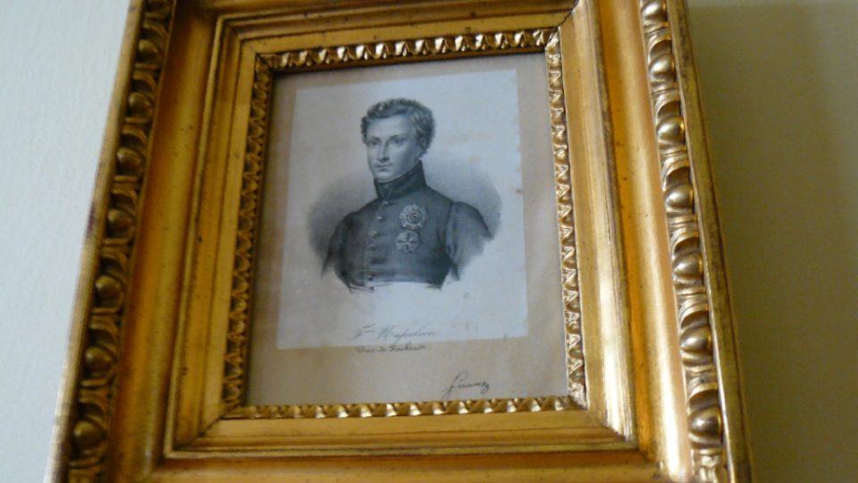 Podobizna Napoleona Orlíka v zákupském zámku
