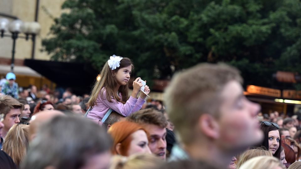 Koncert pro dárce krve na Staroměstském náměstí v Praze