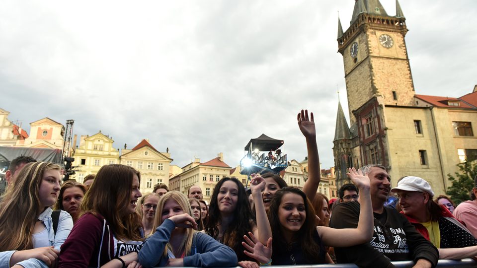 Koncert pro dárce krve na Staroměstském náměstí v Praze