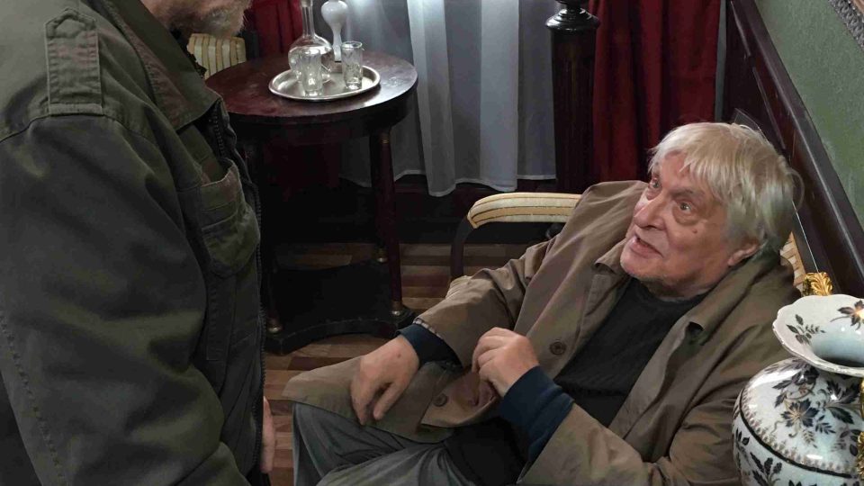 Režisér Viktor Měrežko v rozhovoru s hercem Olegem Basilašvilim