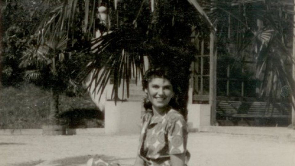 Zuzana Beckmannová v Luhačovicích, 1947