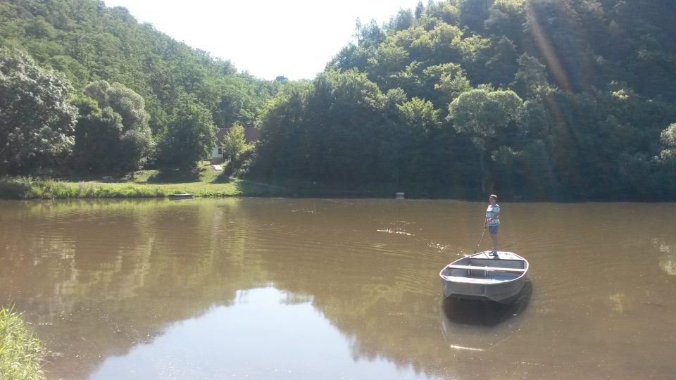 Přívoz na Berounce v Branově na Rakovnicku