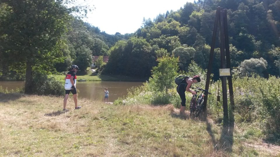 Přívoz na Berounce v Branově na Rakovnicku