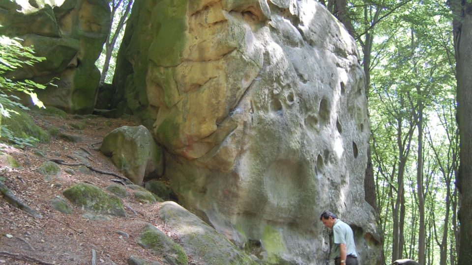 Podobných skalních útvarů najdete v Chřibech spoustu