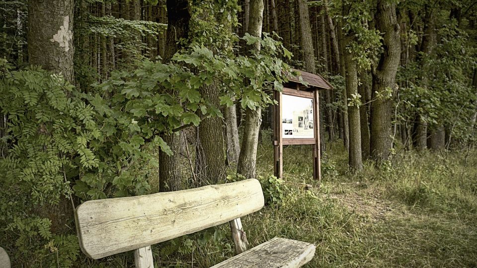 Poslední zastavení naučné stezky s vyhlídkou