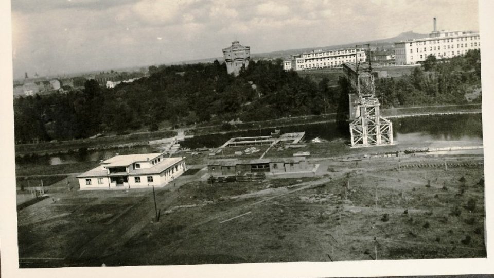 Vojenská plovárna a nemocnice v roce 1934
