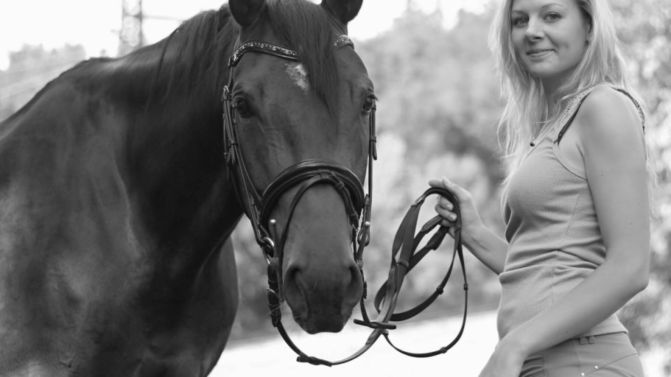 Andrea Beranová, jezdkyně na koni Andrea Beranová, jezdkyně na koni