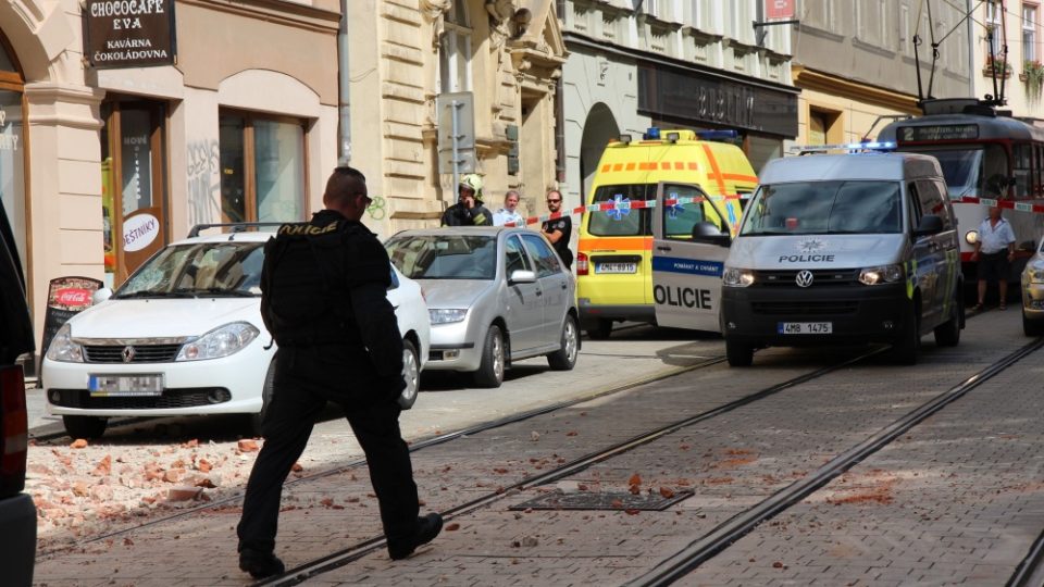 V Olomouci se sesula střecha z opravovaného domu