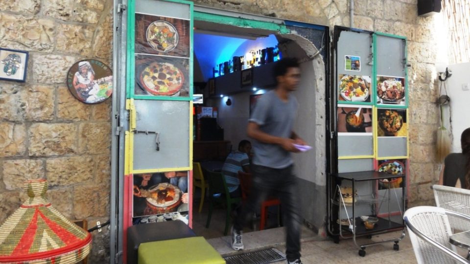 Jedna z etiopských restaurací v Jeruzalémě
