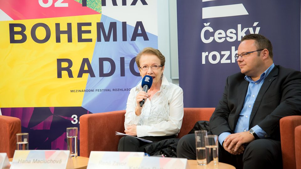 Tisková konference Prix Bohemia Radio 2016: Hana Maciuchová, René Zavoral