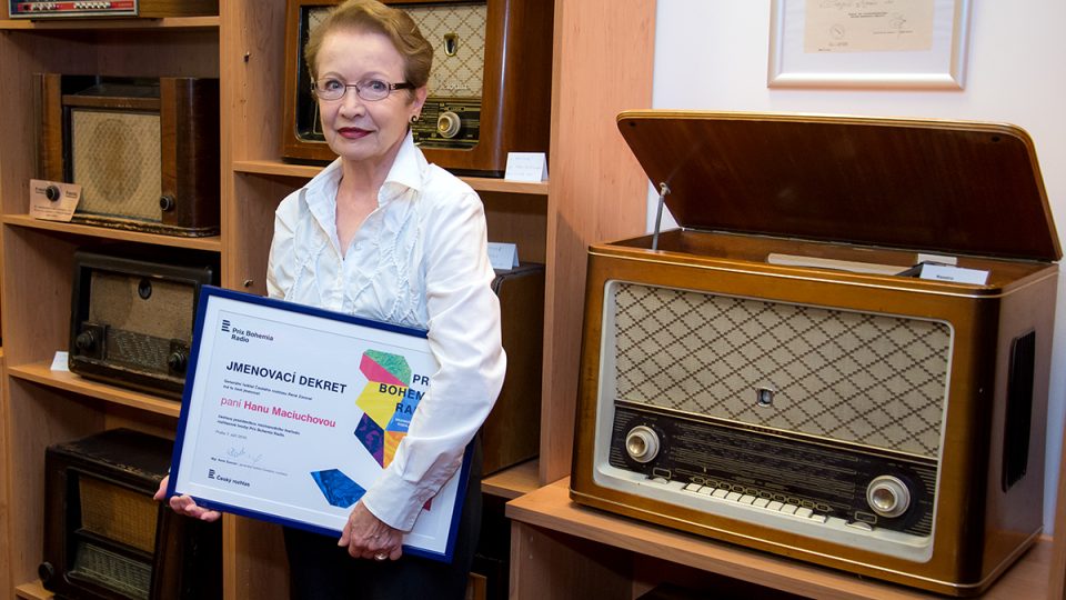 Tisková konference Prix Bohemia Radio 2016: Hana Maciuchová se jmenovacím dekretem