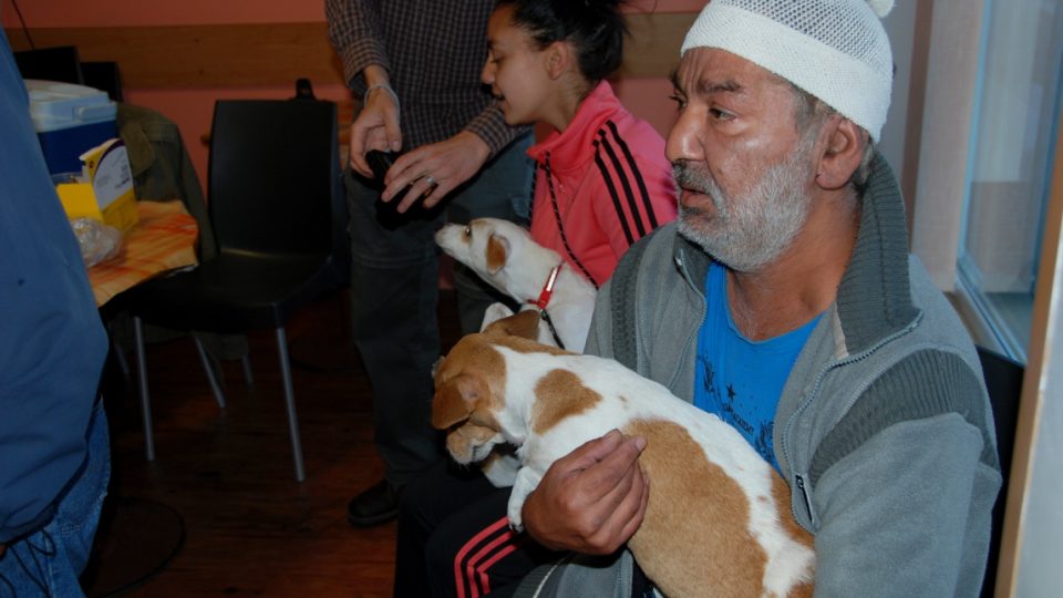 Světový den boje proti vzteklině - v Liberci bezplatně očkovali psy lidem bez domova a sociálně slabým