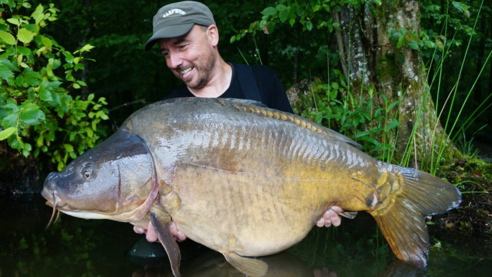 Výjezd na divoké jezero do Francie. Kapr 26,50 kg